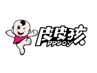 皮皮孩 ppb0y童鞋童装商标设计方案20
