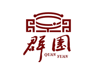 群园实木家具标志设计方案25