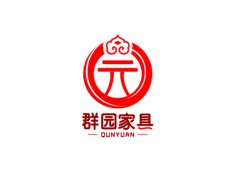 群园实木家具标志设计方案37