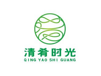 清肴时光快餐厅logo方案2