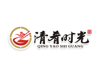清肴时光快餐厅logo方案4